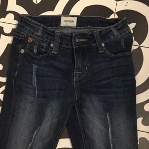 skinny jeans!dark blue jean color